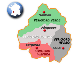 mapa Perigord